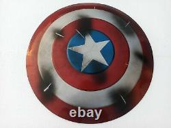 Avengers Endgame Captain America Shield Metal Iran Steel 18 Gage 24 Pouces