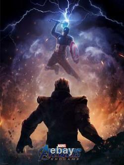 Avengers Endgame Captain America Thor's Hammer Mjölnir Mjolnir Thanos Marvel Art