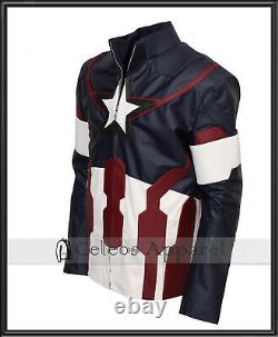Avengers Endgame Chris Evans Captain America Cosplay Superhero Veste En Cuir