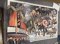 Avengers Endgame Marvel Studios Affiche de la distribution et de l'équipe RARE / EXCLUSIVE