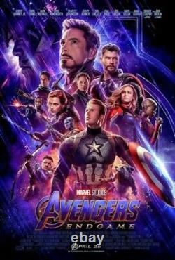 Avengers Endgame Original 2 Sided 27x40 Final Us Movie Poster Near Mint+