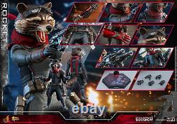Avengers Endgame Rocket Raccoon Figurine à l'échelle 1/6 (2023) Hot Toys Nouveau