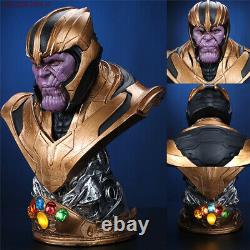 Avengers Endgame Thanos 1/2 Buste Figurine 38cm Resin Modèle Statue Avec Des Pierres Led