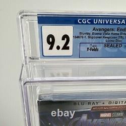 Avengers Fin de partie (2019) Blu-ray Neuf sous blister avec couverture rigide évaluée CGC 9.2 A+