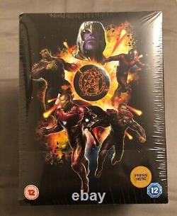 Avengers Fin du Jeu Édition Collector Steelbook 4K UHD Exclusivité Zavvi NOUVEAU