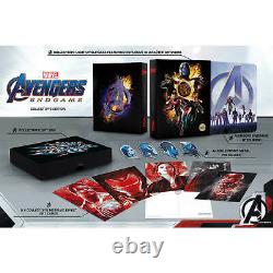 Avengers Fin du Jeu Édition Collector Steelbook 4K UHD Exclusivité Zavvi NOUVEAU