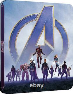 Avengers Fin du Jeu Édition Collector Steelbook 4K UHD Exclusivité Zavvi NOUVEAU