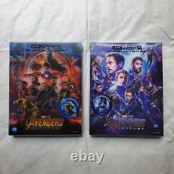 Avengers Infinity War & Endgame Coffret de collection Weet Lenticulaire B2 Steelbook Bluray