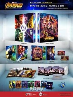 Avengers Infinity War & Endgame Coffret de collection Weet Lenticulaire B2 Steelbook Bluray