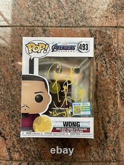 Benedict Wong A Signé Funko Pop Avengers Endgame Wong Psa Adn Avec Inscriptions