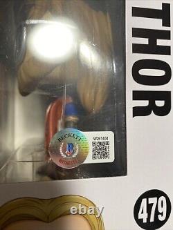 CHRIS HEMSWORTH Figurine Funko Pop Thor signée #479 Avengers Endgame Détérioration de la boîte