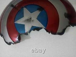 Captain America Bouclier Cassé Métal Prop Marvel Avengers Endgame Thanes Xmas