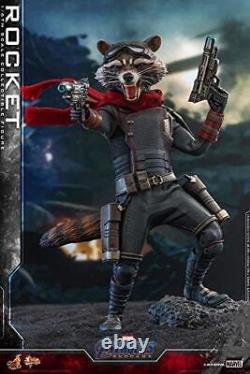 Chef-d'œuvre cinématographique Avengers Endgame 1/6 Figurine d'action Rocket Hot Toys Marvel