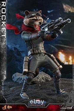 Chef-d'œuvre cinématographique Avengers Endgame 1/6 Figurine d'action Rocket Hot Toys Marvel