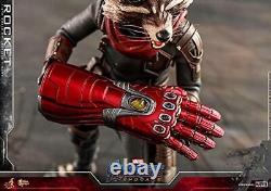 Chef-d'œuvre cinématographique Avengers Endgame 1/6 Figurine d'action Rocket Hot Toys Marvel