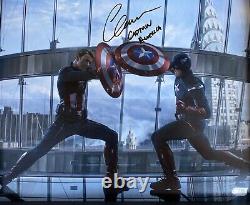 Chris Evans Capitaine America a signé la photo Avengers Endgame 16x20 SWAU Hologram
