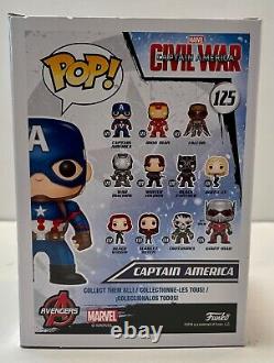 Chris Evans Captain America Avengers Endgame Signé Auto Funko Pop Figure Dg Coa