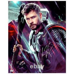Chris Hemsworth Autographié Avengers Endgame Thor 16x20 Photo