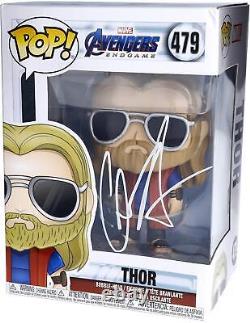 Chris Hemsworth Avengers Endgame Autographed Thor #479 Funko Pop: Chris Hemsworth Avengers Endgame figurine Funko Pop de Thor #479, dédicacée.