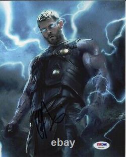 Chris Hemsworth Avengers Endgame Autographié Signé 8x10 Photo Psa/adn Coa