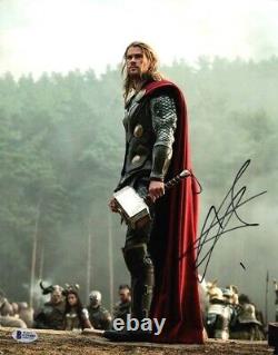 Chris Hemsworth Endgame Avengers Autographié Signé 11x14 Photo Beckett Bas Coa