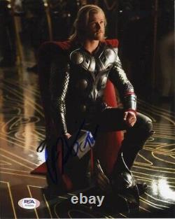 Chris Hemsworth Thor Avengers Endgame Signé Autographié 8x10 Photo Psa/adn Coa