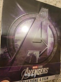 Collection AVENGERS 5 disques Blu-ray Steelbook Endgame Ultron Infinity War NEW