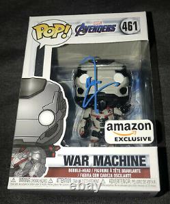 Don Cheadle Signé War Machine Funko Pop Exclusive Avengers Endgame Poster Photo