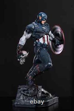 En stock Avengers Endgame Statue en Polystone Captain America à l'échelle 1/4 en Polystone.