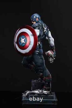 En stock Avengers Endgame Statue en Polystone Captain America à l'échelle 1/4 en Polystone.