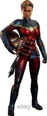 Figurine Captain Marvel Avengers/Endgame Hot Toys Movie Masterpiece Bleue MM#575