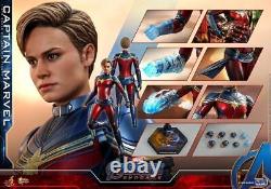 Figurine Captain Marvel Avengers/Endgame de Hot Toys Movie Masterpiece en Bleu MM#575