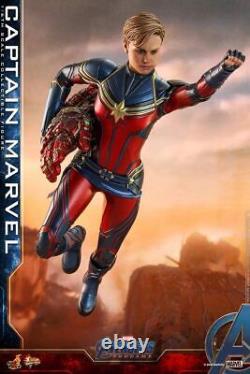 Figurine Captain Marvel Avengers/Endgame en bleu de la collection de figurines de qualité Hot Toys MM 575