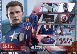 'Figurine Hot Toys Avengers Endgame Captain America version 2012 à l'échelle 1/6 en stock'