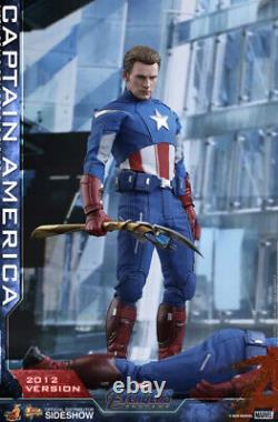 'Figurine Hot Toys Avengers Endgame Captain America version 2012 à l'échelle 1/6 en stock'