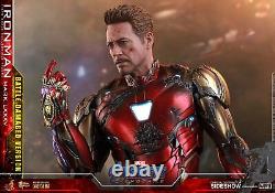 Figurine Hot Toys Endgame Iron Man Mark LXXXV 85 Battle Damaged à l'échelle 1/6 en stock