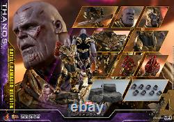 Figurine Hot Toys Marvel Avengers Endgame Thanos Battle Damage à l'échelle 1/6 MMS564