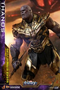 Figurine Hot Toys Marvel Avengers Endgame Thanos Battle Damage à l'échelle 1/6 MMS564