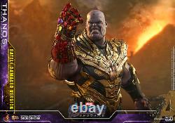 Figurine Hot Toys Marvel Avengers Endgame Thanos Battle Damage à l'échelle 1/6 MMS564