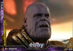 Figurine Hot Toys Marvel Avengers Endgame Thanos Battle Damage à l'échelle 1/6 MMS564