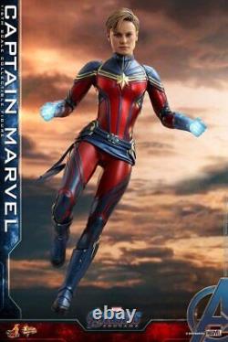 Figurine Hot Toys Movie Masterpiece Avengers / Endgame Captain Marvel en bleu MM 575
