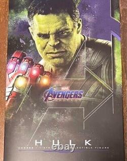 Figurine à l'échelle 1/6 de Hulk Avengers Endgame de Hot Toys Movie Masterpiece MMS558