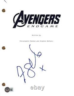 Frank Grillo a signé l'autographe du script complet du film Avengers Endgame avec le COA de Beckett
