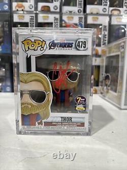 Funko Pop! Avengers Endgame Thor Décontracté #479 signé Chris Hemsworth JSA COA