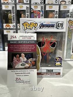 Funko Pop! Avengers Endgame Thor Décontracté #479 signé Chris Hemsworth JSA COA