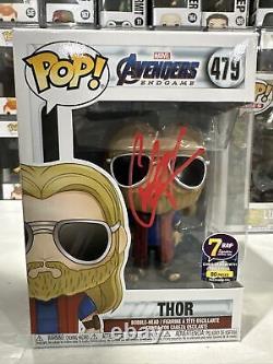 Funko Pop! Avengers Endgame Thor Décontracté #479 signé Chris Hemsworth JSA COA