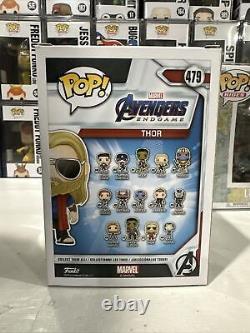 Funko Pop! Avengers Endgame Thor Décontracté #479 signé Chris Hemsworth JSA COA