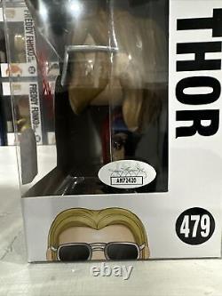 Funko Pop! Avengers Endgame Thor Décontracté #479 signé Chris Hemsworth JSA COA