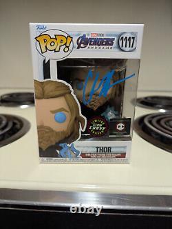 Funko Pop! Avengers Fin du Jeu Thor GITD CHASE #1117 SIGNÉ par Chris Hemsworth PSA