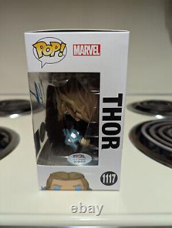 Funko Pop! Avengers Fin du Jeu Thor GITD CHASE #1117 SIGNÉ par Chris Hemsworth PSA